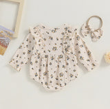 Floral romper suit