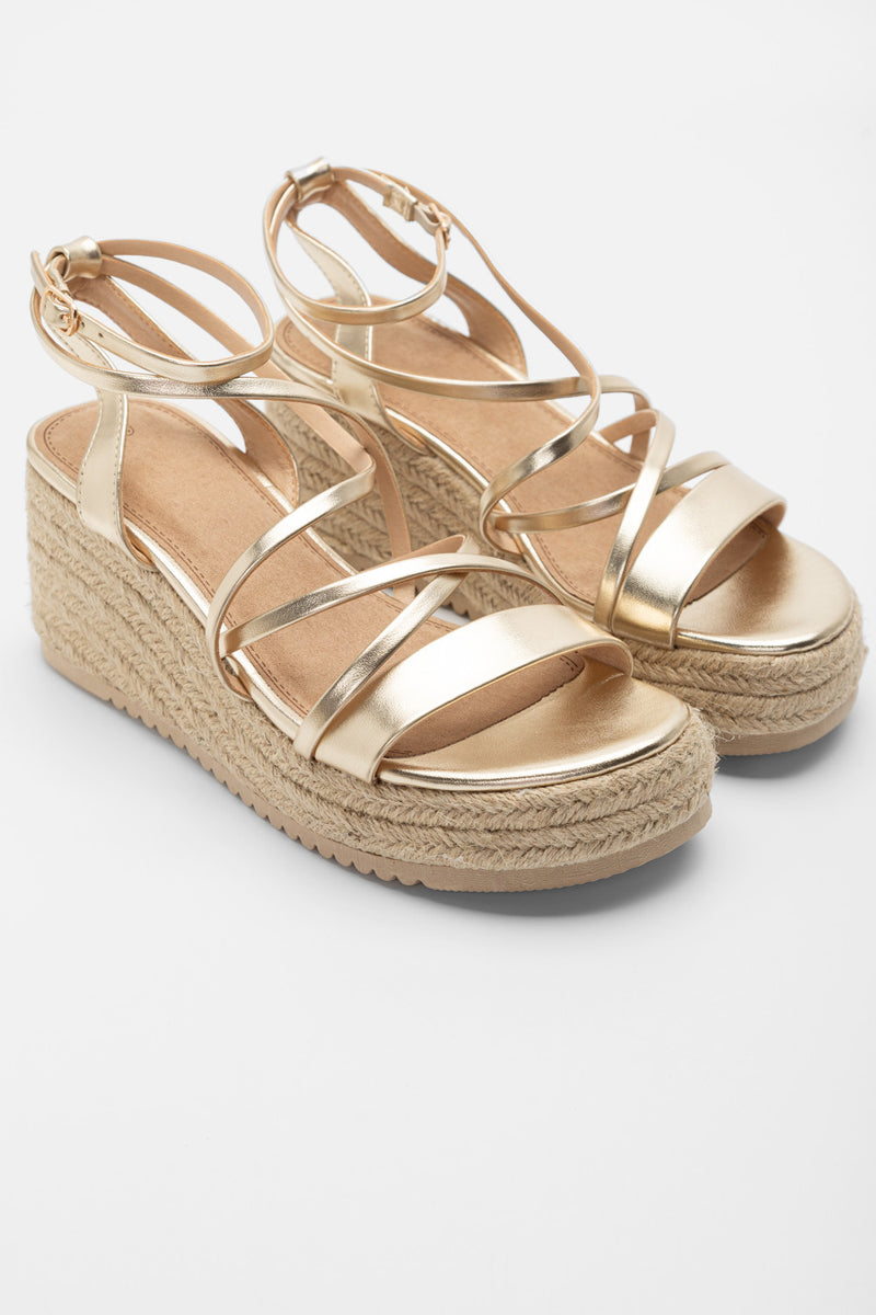 Wedge Sandal Bari Gold