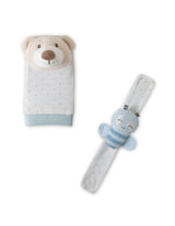 Teddy Bear Doll and Foot Rattle Set