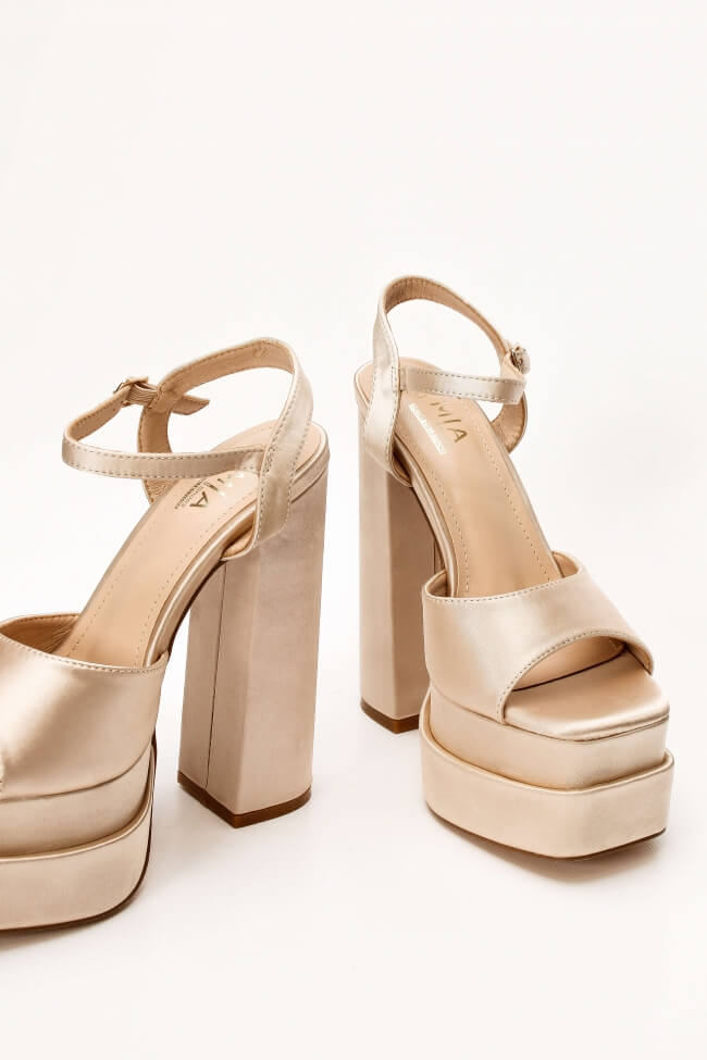 Milan Beige High Sandal